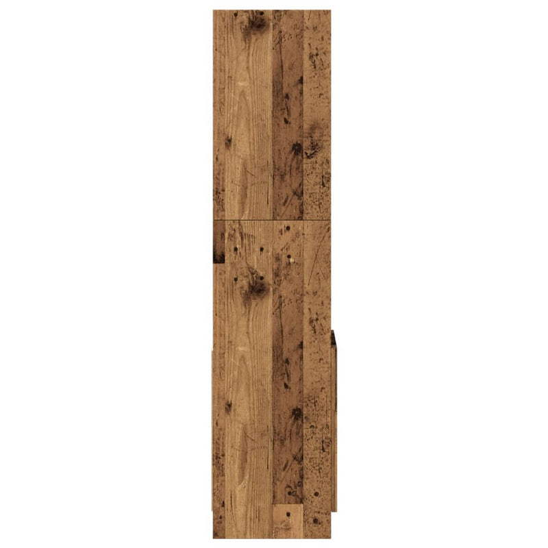 vidaXL antik fa színű szerelt fa magasszekrény 92 x 33 x 140 cm