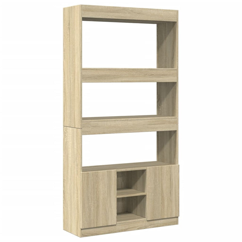 vidaXL sonoma tölgy szerelt fa magasszekrény 92 x 33 x 180 cm