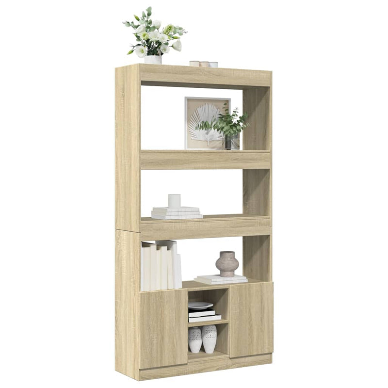 vidaXL sonoma tölgy szerelt fa magasszekrény 92 x 33 x 180 cm