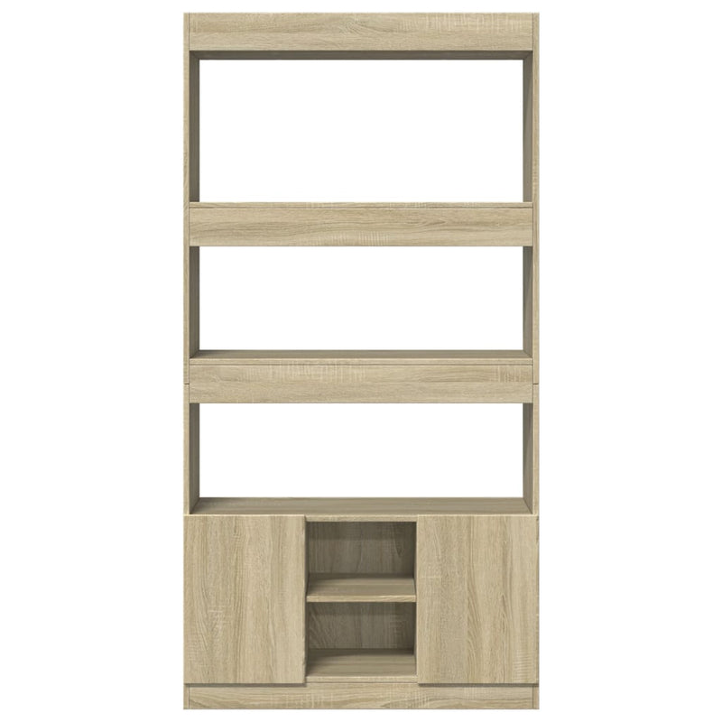vidaXL sonoma tölgy szerelt fa magasszekrény 92 x 33 x 180 cm