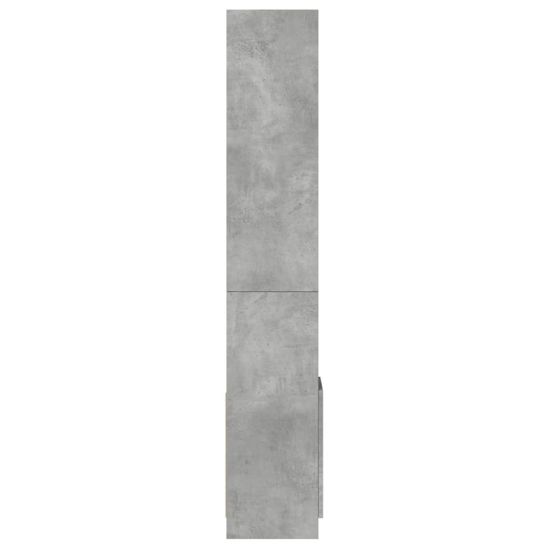 vidaXL betonszürke szerelt fa magasszekrény 92 x 33 x 180 cm