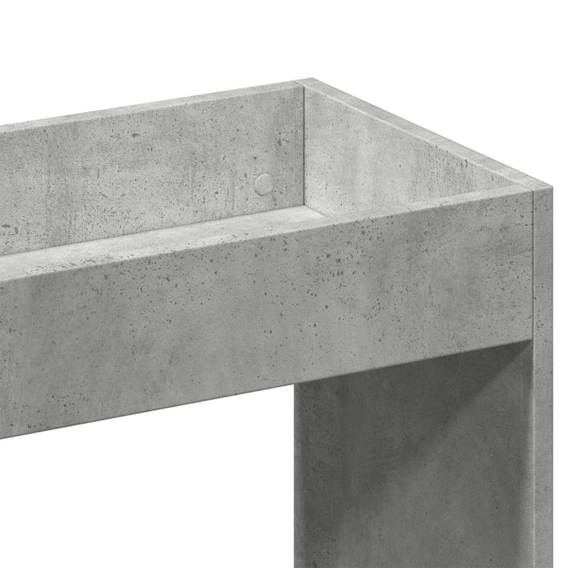 vidaXL betonszürke szerelt fa magasszekrény 92 x 33 x 180 cm