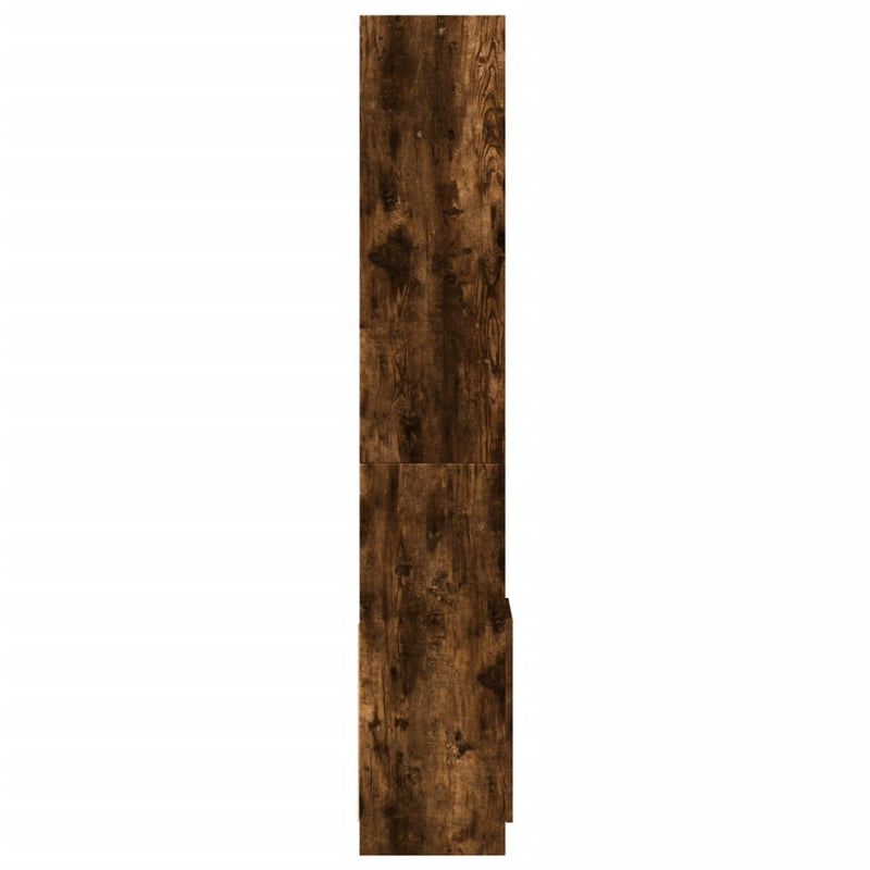 vidaXL füstös tölgy színű szerelt fa magasszekrény 92 x 33 x 180 cm