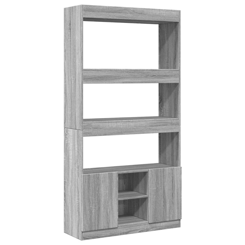 vidaXL szürke sonoma szerelt fa magasszekrény 92 x 33 x 180 cm