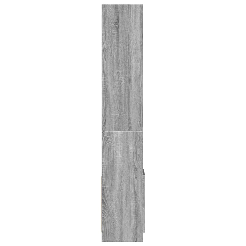 vidaXL szürke sonoma szerelt fa magasszekrény 92 x 33 x 180 cm