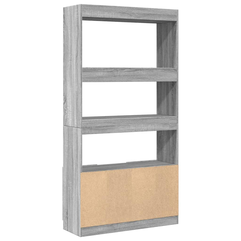 vidaXL szürke sonoma szerelt fa magasszekrény 92 x 33 x 180 cm