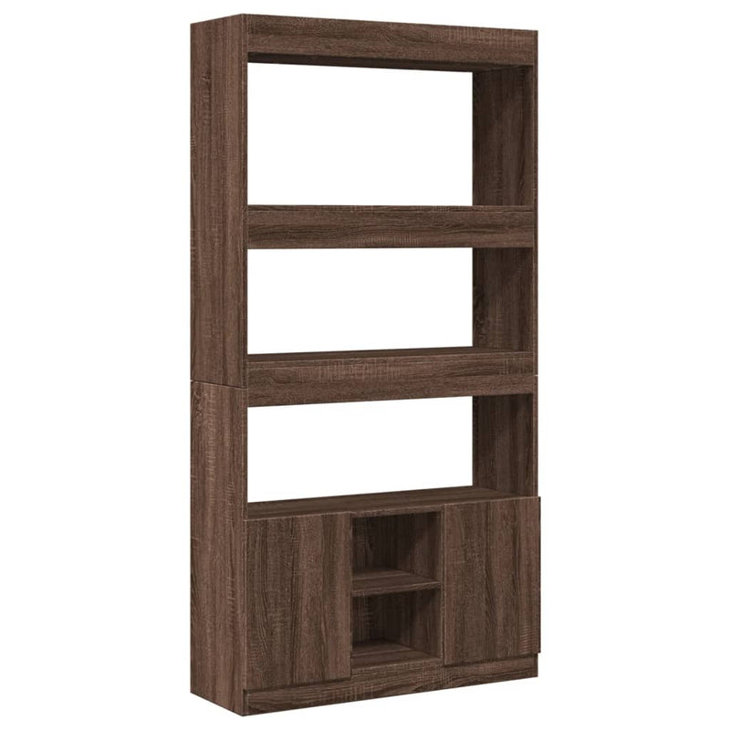 vidaXL barna tölgy színű szerelt fa magasszekrény 92 x 33 x 180 cm