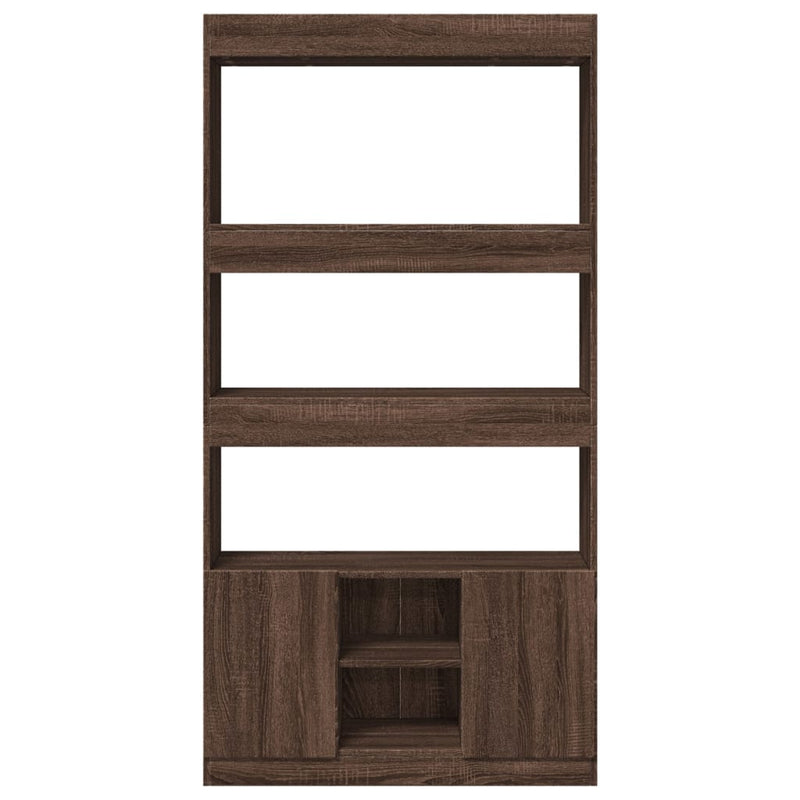 vidaXL barna tölgy színű szerelt fa magasszekrény 92 x 33 x 180 cm