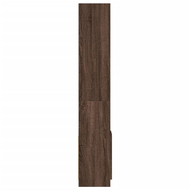 vidaXL barna tölgy színű szerelt fa magasszekrény 92 x 33 x 180 cm