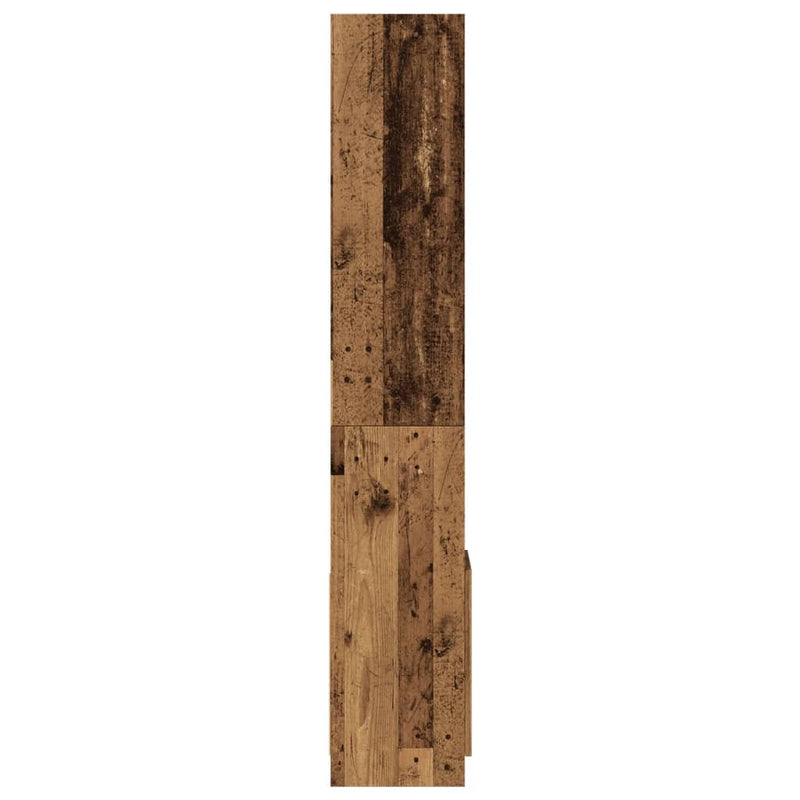 vidaXL antik fa színű szerelt fa magasszekrény 92 x 33 x 180 cm