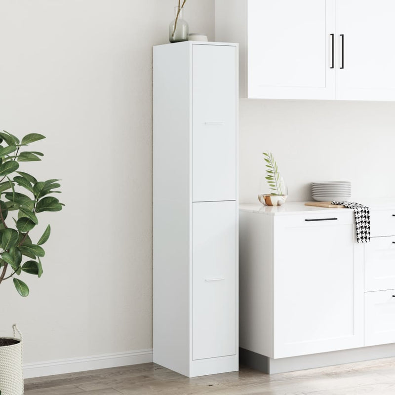 vidaXL fehér patikusszekrény 30 x 41 x 174,5 cm rétegelt fából