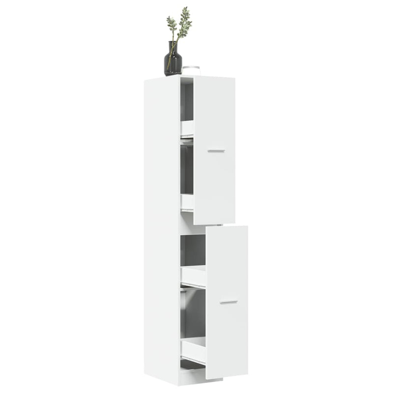 vidaXL fehér patikusszekrény 30 x 41 x 174,5 cm rétegelt fából