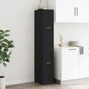 vidaXL fekete szerelt fa patikaszekrény 30 x 41 x 174,5 cm