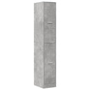 vidaXL betonszürke szerelt fa patikaszekrény 30 x 41 x 174,5 cm