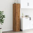vidaXL kézműves tölgy színű szerelt fa patikaszekrény 30x41x174,5 cm