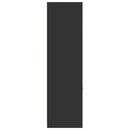 vidaXL fekete szerelt fa patikaszekrény 40 x 41 x 144,5 cm