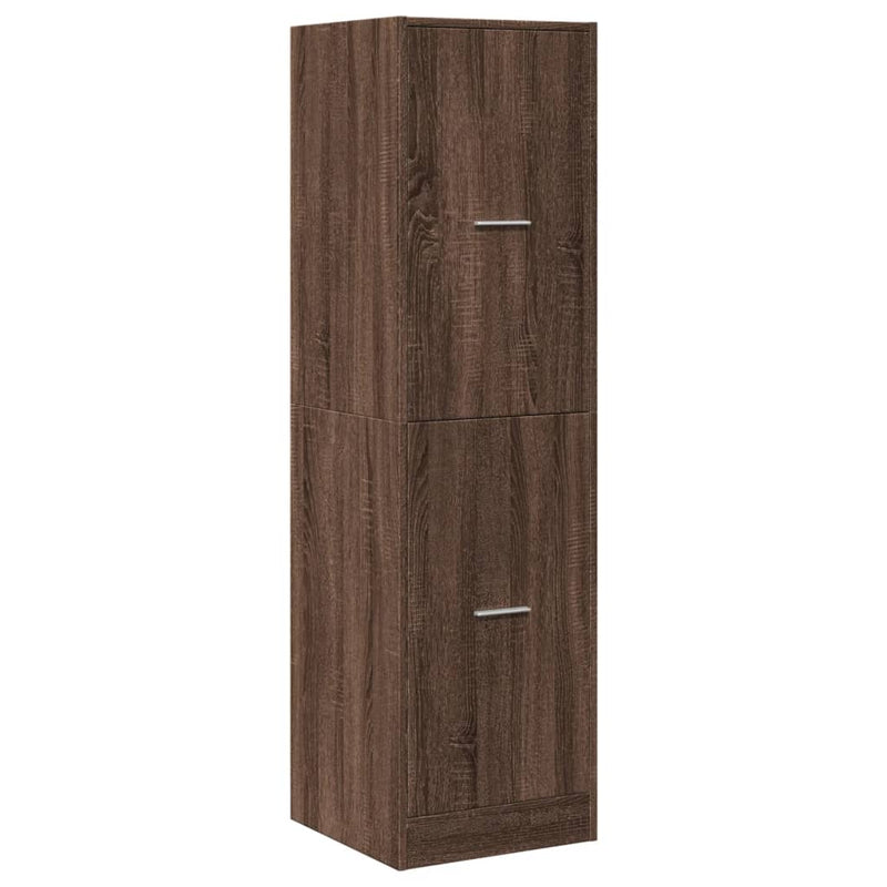 vidaXL barna tölgy színű szerelt fa patikaszekrény 40 x 41 x 144,5 cm