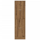 vidaXL kézműves tölgy színű szerelt fa patikaszekrény 40x41x144,5 cm