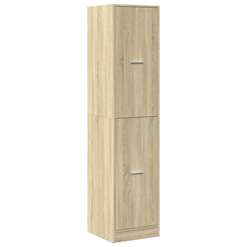 vidaXL sonoma tölgy színű szerelt fa patikaszekrény 40 x 41 x 174,5 cm