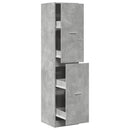 vidaXL betonszürke szerelt fa patikaszekrény 40 x 41 x 174,5 cm