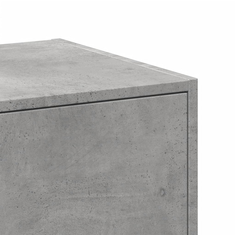 vidaXL betonszürke szerelt fa patikaszekrény 40 x 41 x 174,5 cm