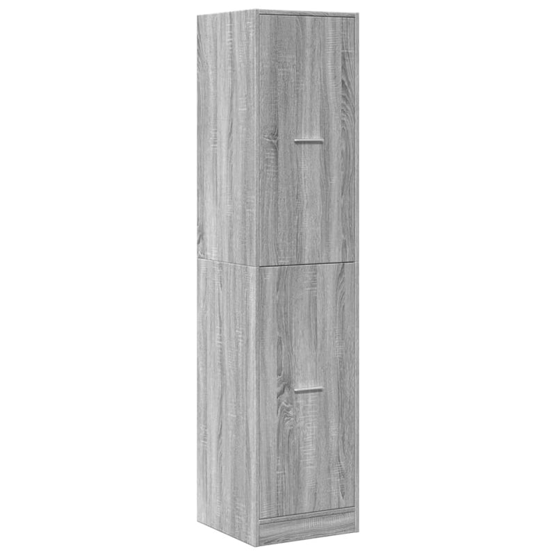 vidaXL szürke sonoma színű szerelt fa patikaszekrény 40x41x174,5 cm