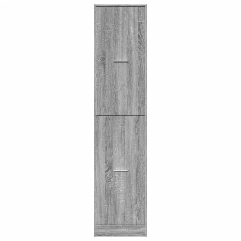 vidaXL szürke sonoma színű szerelt fa patikaszekrény 40x41x174,5 cm