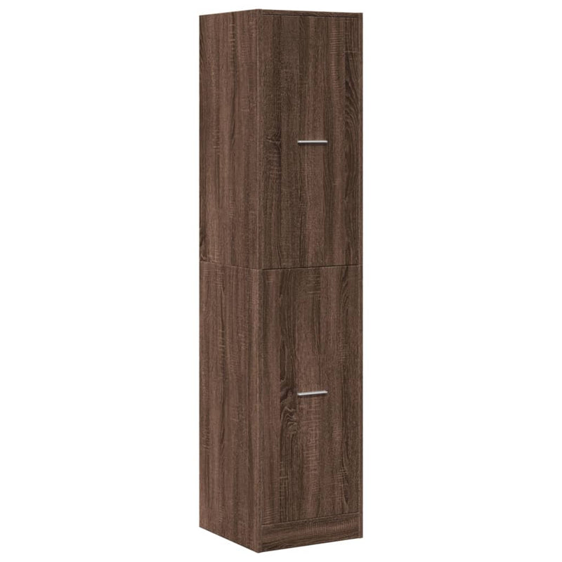 vidaXL barna tölgy színű szerelt fa patikaszekrény 40 x 41 x 174,5 cm