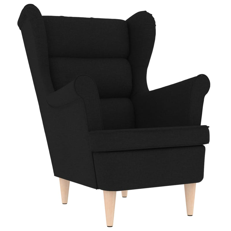 vidaXL fekete szövetfotel 74 x 84 x 100 cm