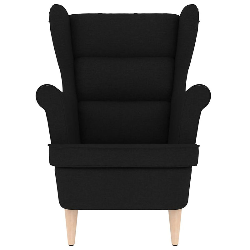 vidaXL fekete szövetfotel 74 x 84 x 100 cm