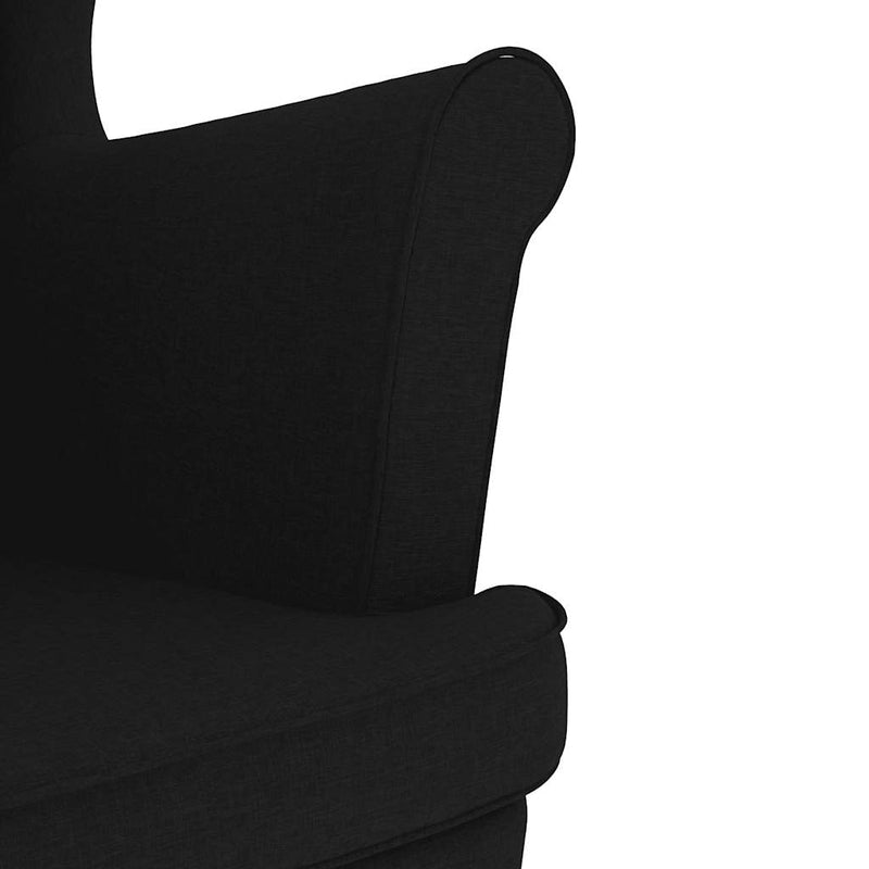 vidaXL fekete szövetfotel 74 x 84 x 100 cm