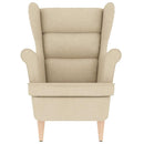 vidaXL krémszínű szövetfotel 74 x 84 x 100 cm