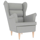 vidaXL felhőszürke szövetfotel 74 x 84 x 100 cm