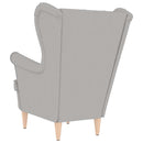 vidaXL felhőszürke szövetfotel 74 x 84 x 100 cm