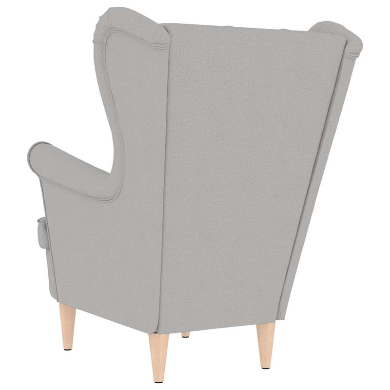 vidaXL felhőszürke szövetfotel 74 x 84 x 100 cm