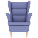 vidaXL farmerkék szövetfotel 74 x 84 x 100 cm