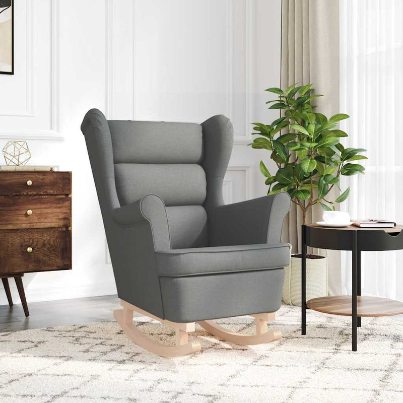 vidaXL sötétszürke szövet hintaszék 74 x 90 x 102 cm