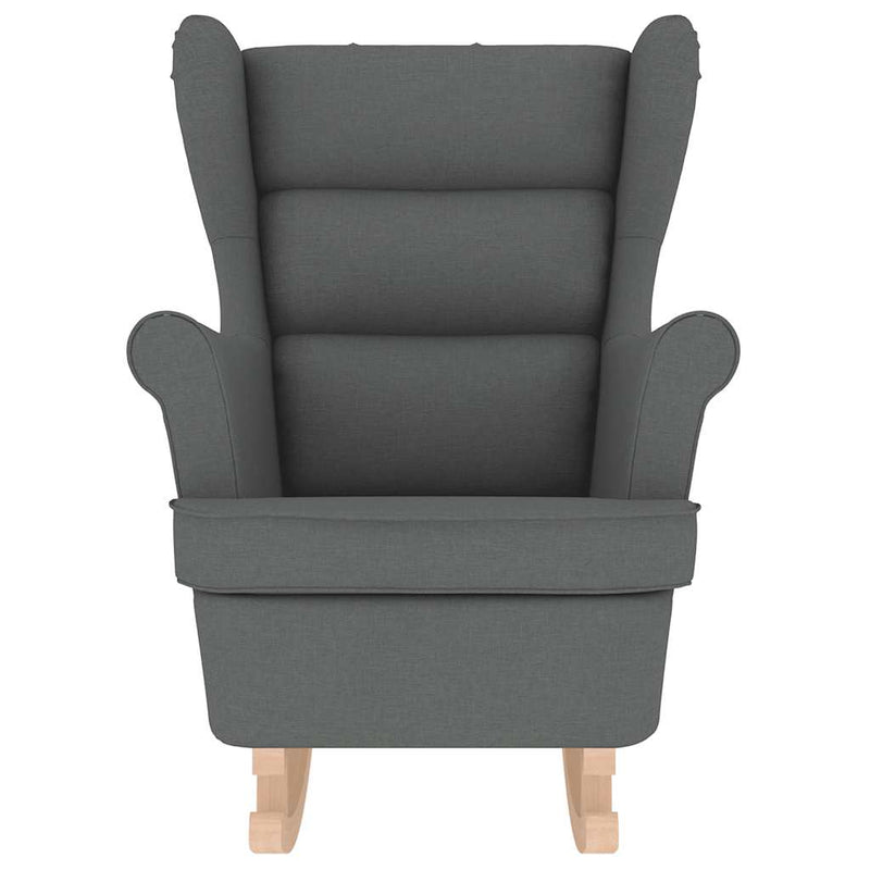 vidaXL sötétszürke szövet hintaszék 74 x 90 x 102 cm