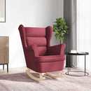 vidaXL bordó szövet hintaszék 74 x 90 x 102 cm