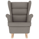 vidaXL tópszínű szövet hintaszék 74 x 90 x 102 cm