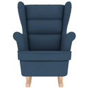 vidaXL kék szövet hintaszék 74 x 90 x 102 cm