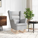 vidaXL felhőszürke szövet hintaszék 74 x 90 x 102 cm