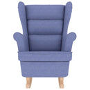 vidaXL farmerkék szövet hintaszék 74 x 90 x 102 cm