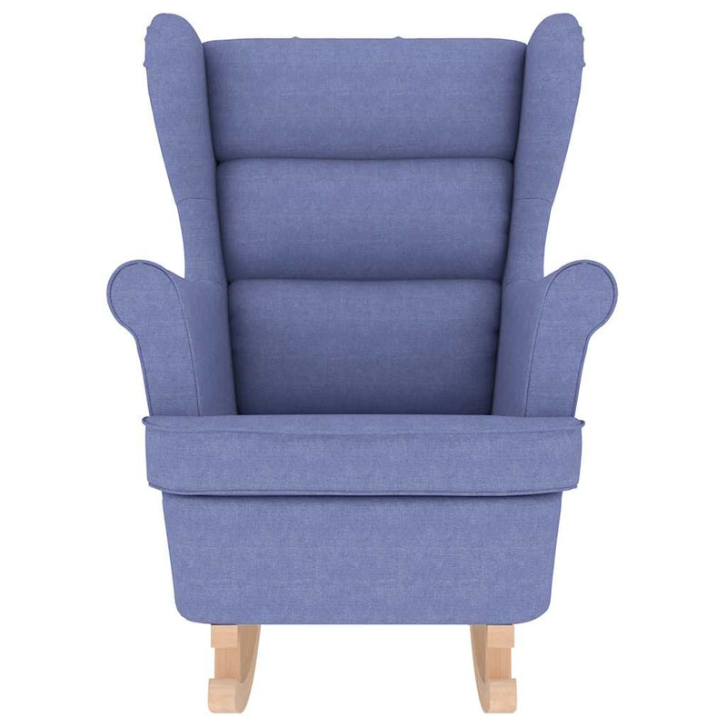 vidaXL farmerkék szövet hintaszék 74 x 90 x 102 cm