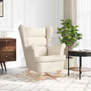 vidaXL fehér vászonszövet hintaszék 74 x 90 x 102 cm