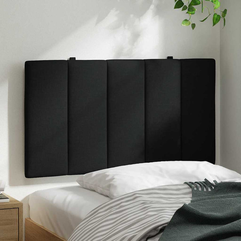 vidaXL fekete szövet fejtámla párna Hanko 80 cm