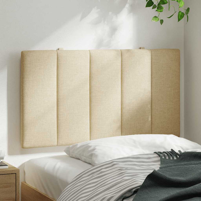 vidaXL krémszínű szövet fejtámla párna Hanko 80 cm