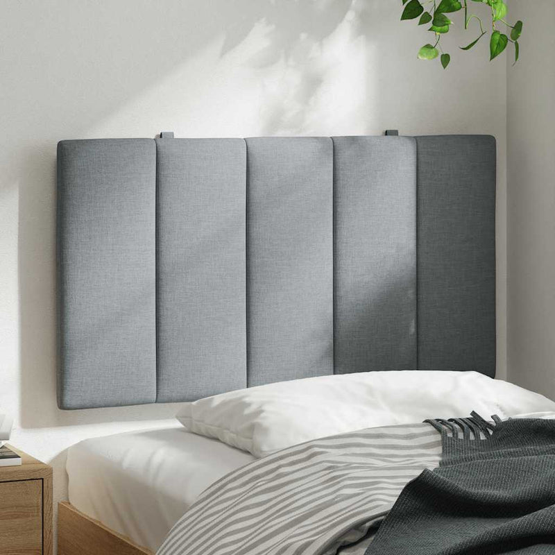 vidaXL világosszürke szövet fejtámla párna Hanko 90 cm