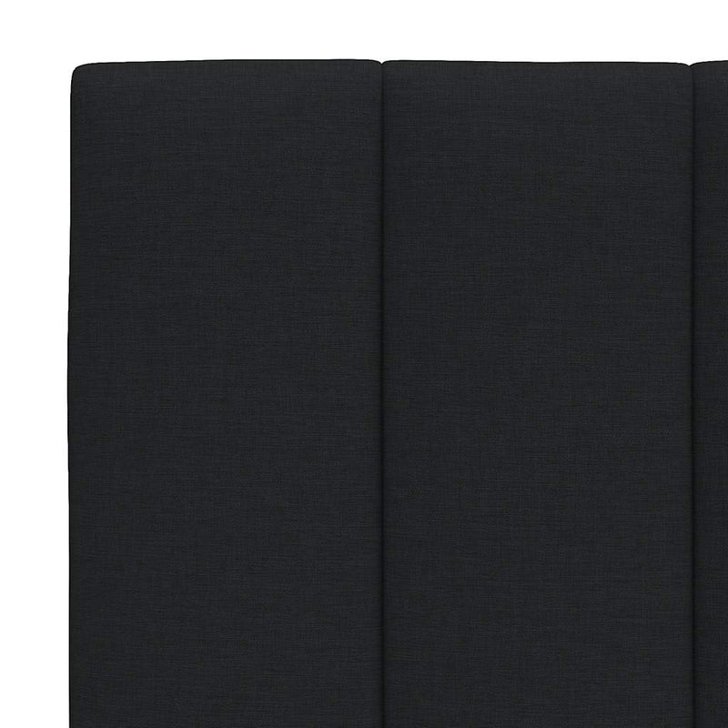 vidaXL fekete szövet fejtámla párna Hanko 90 cm