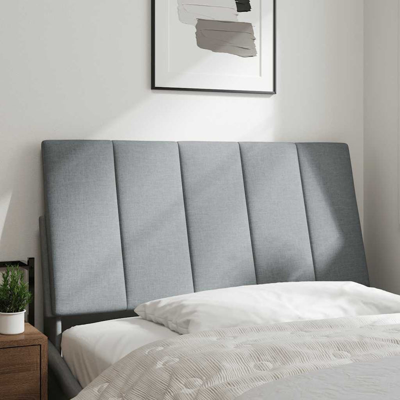 vidaXL világosszürke szövet fejtámla párna Hanko 100 cm